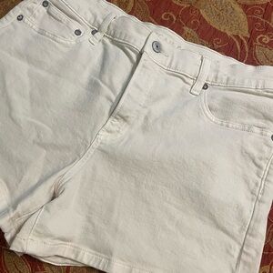 American Eagle Outfitters Off-White Denim Shorts